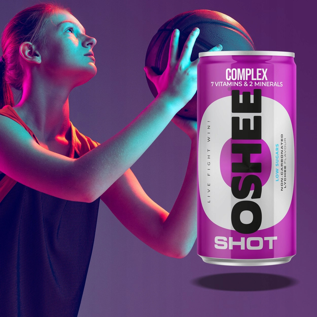 A shot for body and mind balance with a lychee flavor