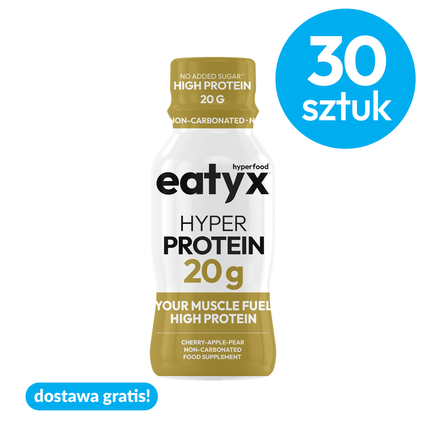MONTHLY MUSCLE BUILDING TREATMENT eatyx HYPER PROTEIN 20 g, 30 pcs.