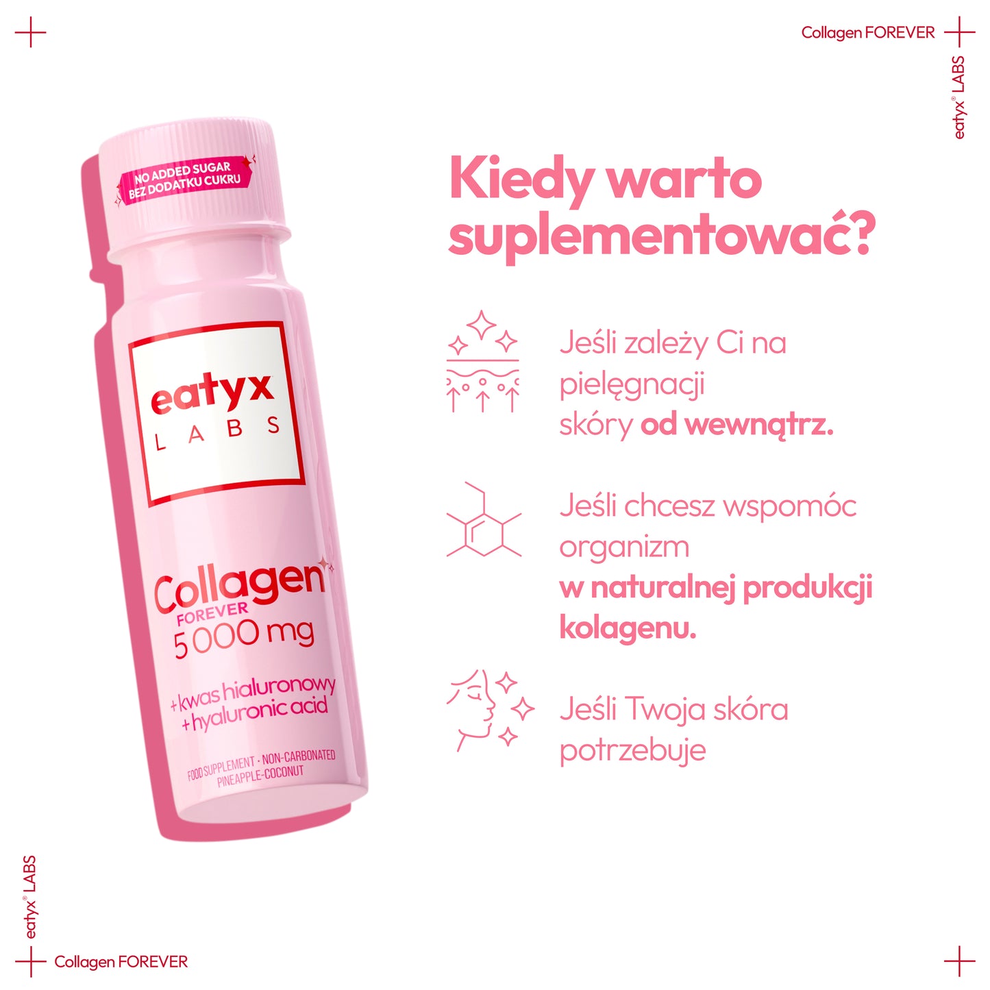 Miesięczny rytuał piękna eatyx LABS Collagen Forever 5000 mg