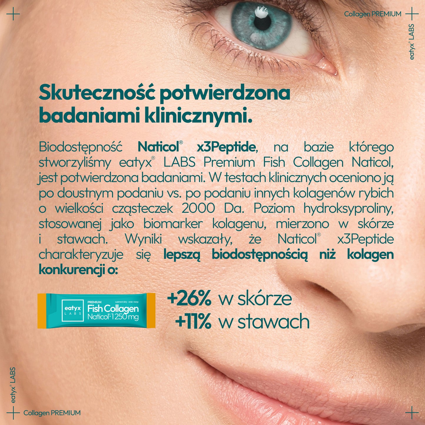 Miesięczny rytuał eatyx LABS Premium Fish Collagen Naticol 37 500 mg Mix smaków