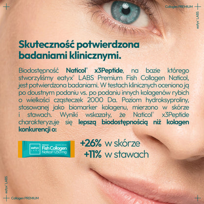 Miesięczny rytuał eatyx LABS Premium Fish Collagen Naticol 37 500 mg Mix smaków