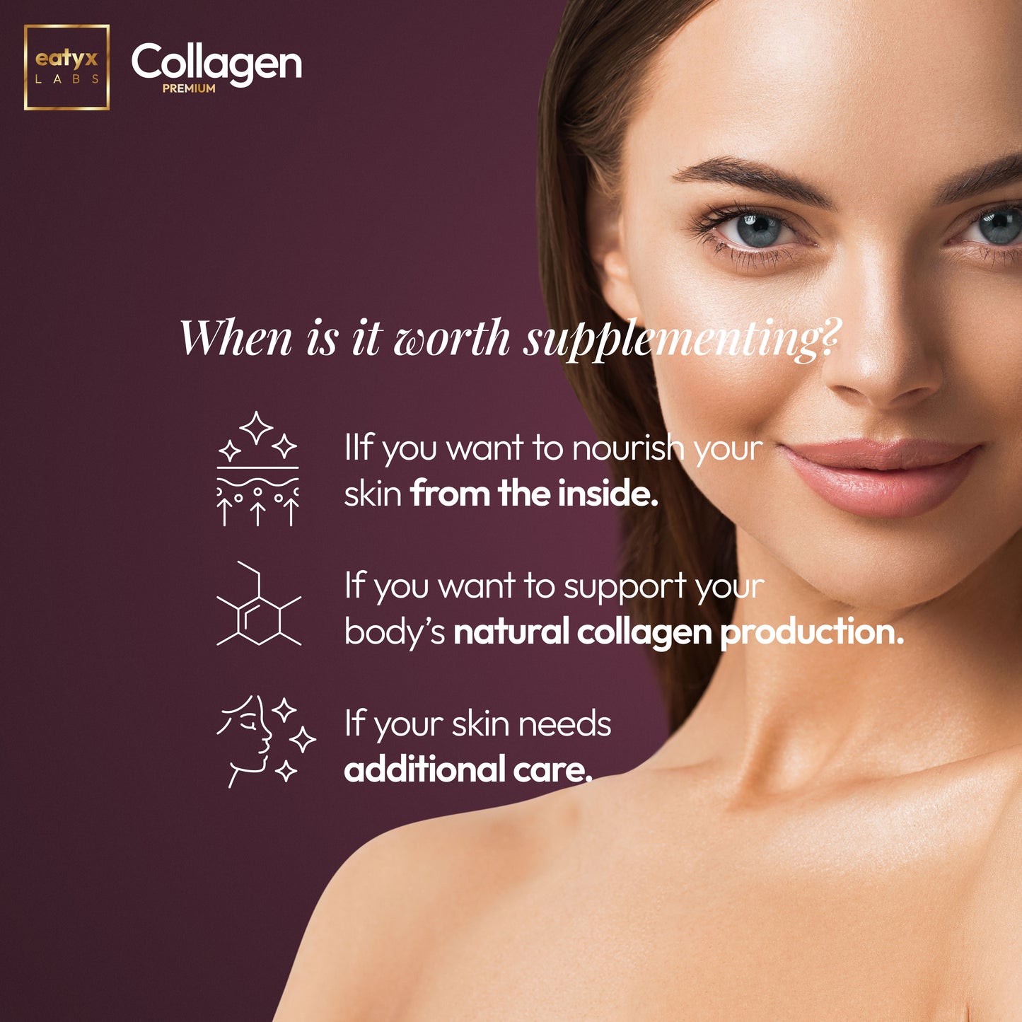 2 miesięczny rytuał piękna eatyx LABS Collagen Premium 16 000 mg