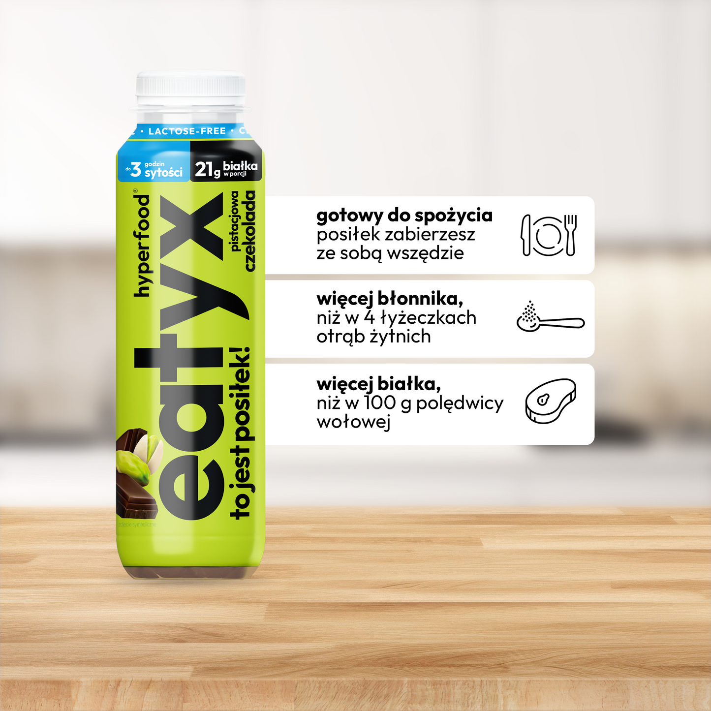 Pistachio chocolate 300 ml - lactose-free