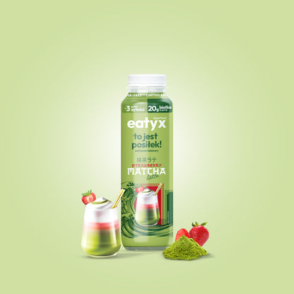 Strawberry Matcha Latte 300 ml - lactose free