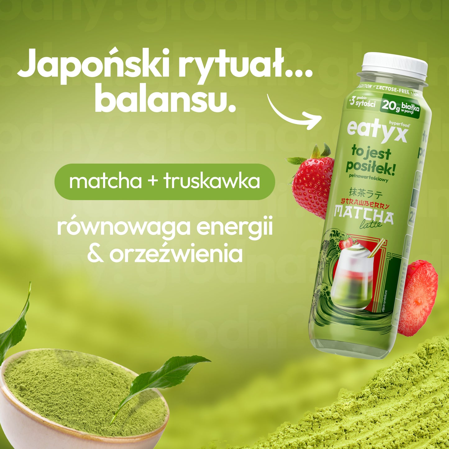 Strawberry Matcha Latte 300 ml - lactose free