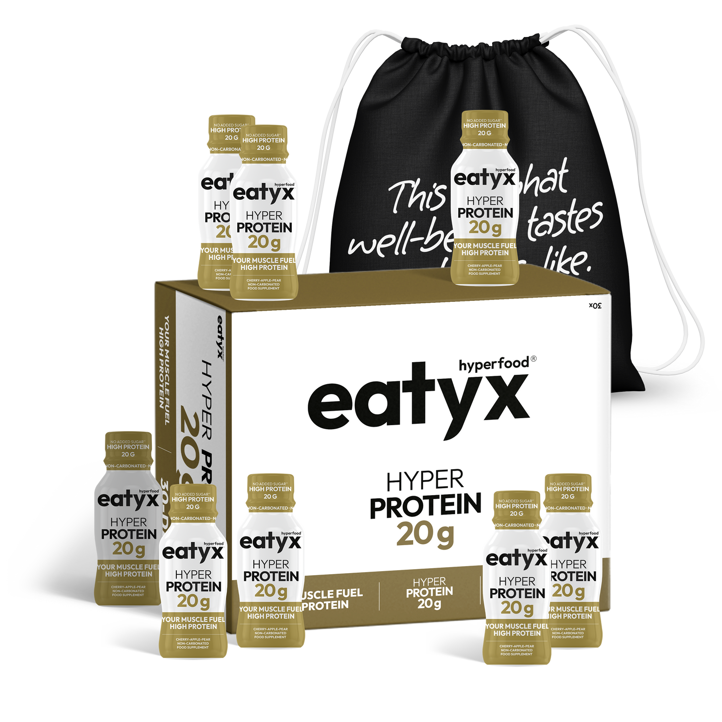 MONTHLY MUSCLE BUILDING TREATMENT eatyx HYPER PROTEIN 20 g, 30 pcs.