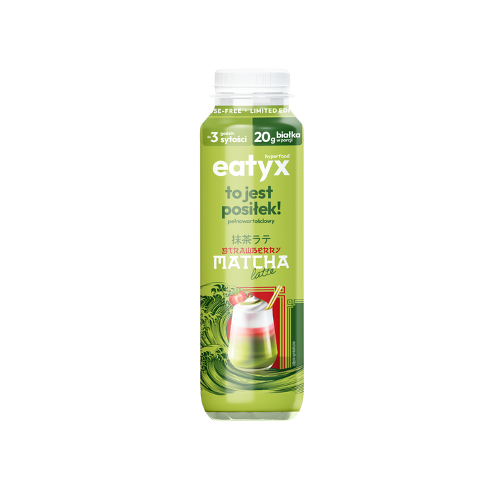 Strawberry Matcha Latte 300 ml - lactose free