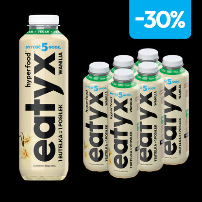 Zestaw 6 posiłków w płynie 500 ml o smaku wanilii (vegan)