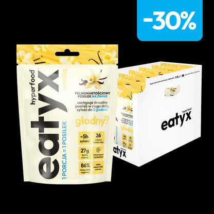 Set of 3 cold powder meals with vanilla flavor