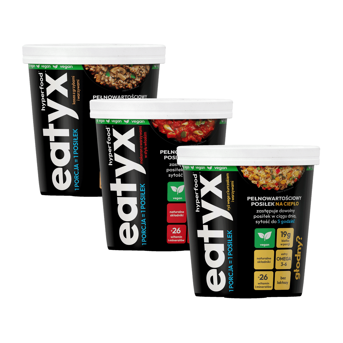 SET OF ALL HOT MEALS IN EATYX CUP