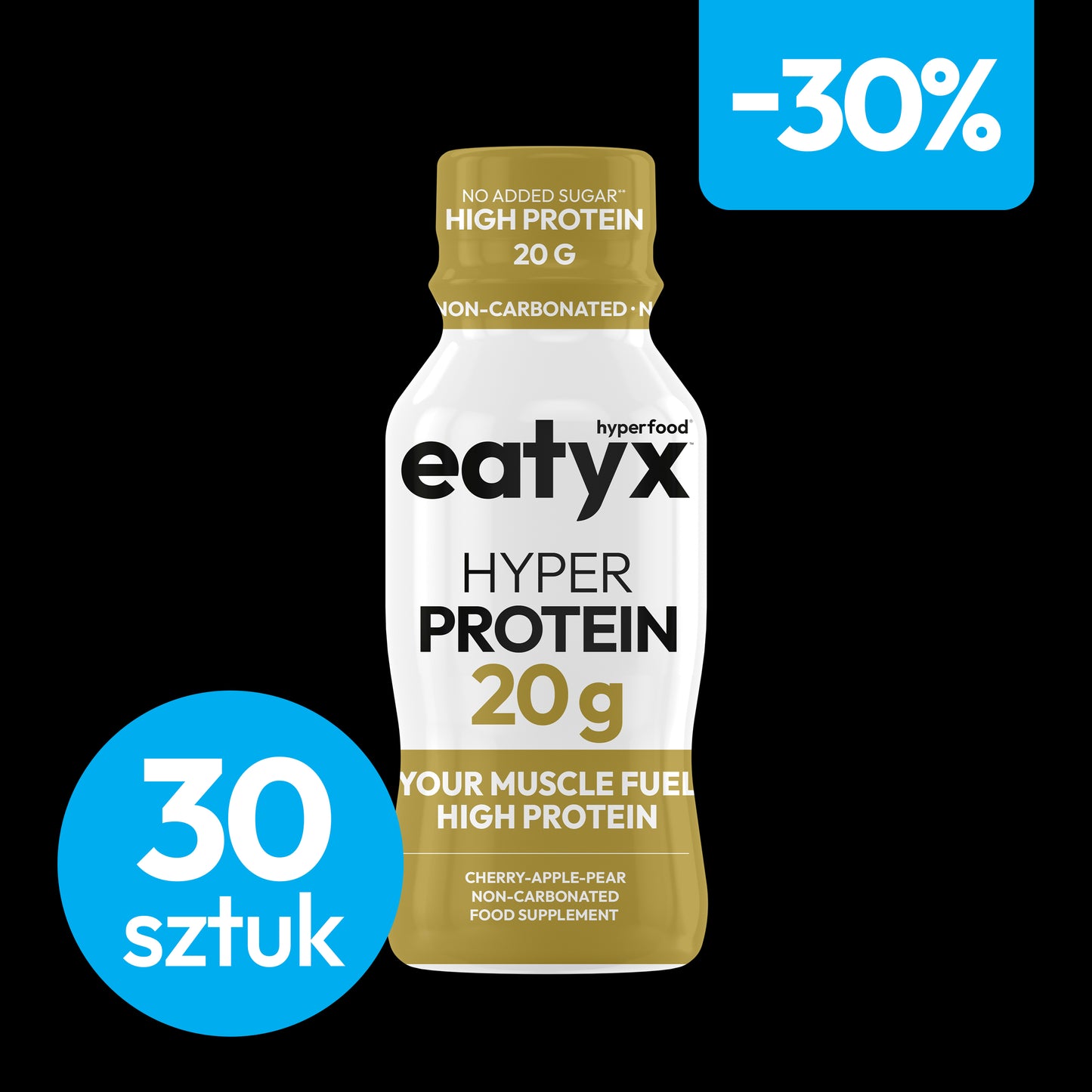 MONTHLY MUSCLE BUILDING TREATMENT eatyx HYPER PROTEIN 20 g, 30 pcs.