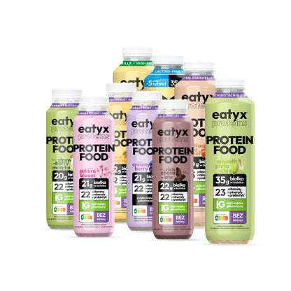 Set of all high-protein liquid meals