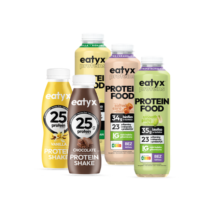 Set of all high-protein liquid meals