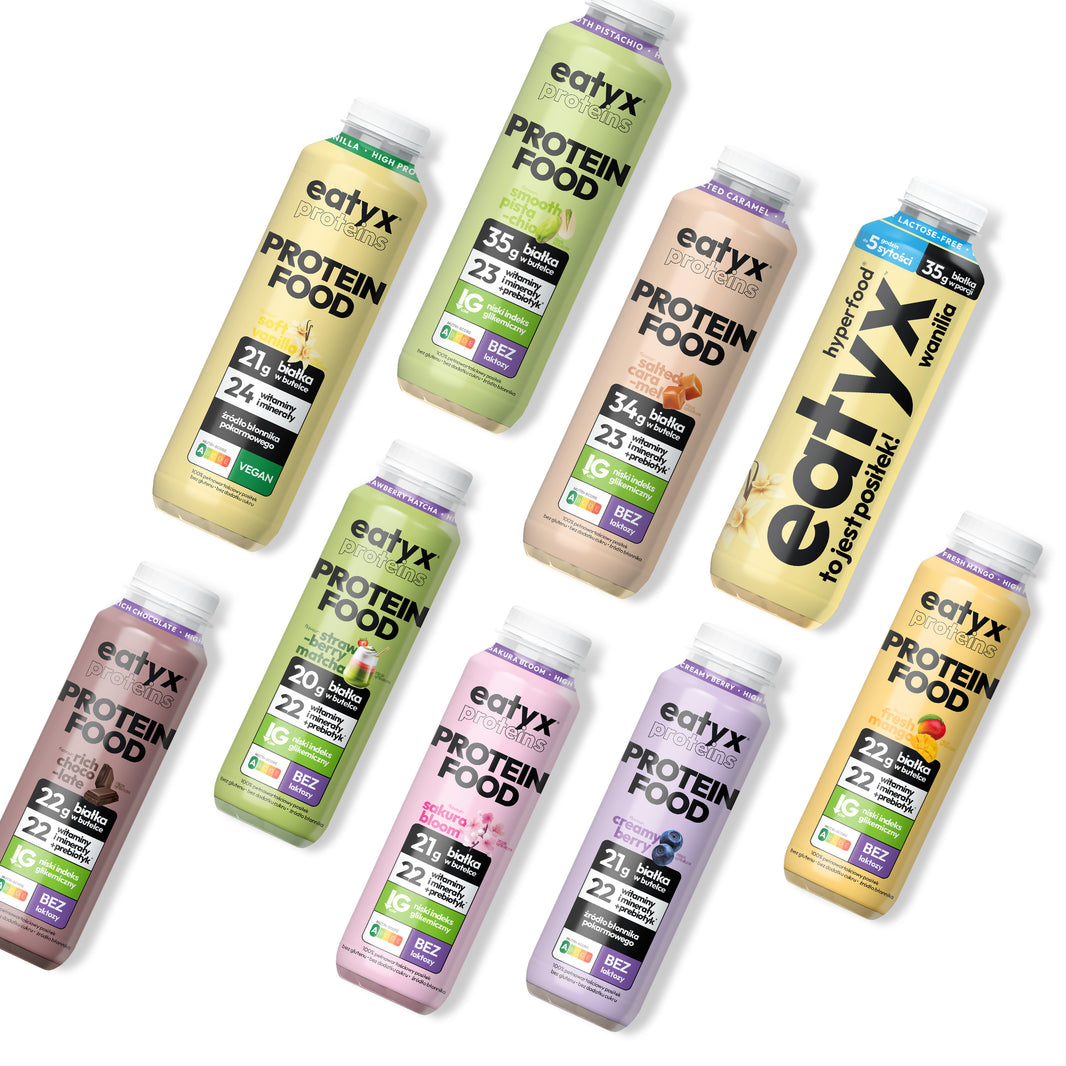Set of all high-protein liquid meals