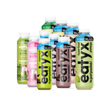 Set of all high-protein liquid meals