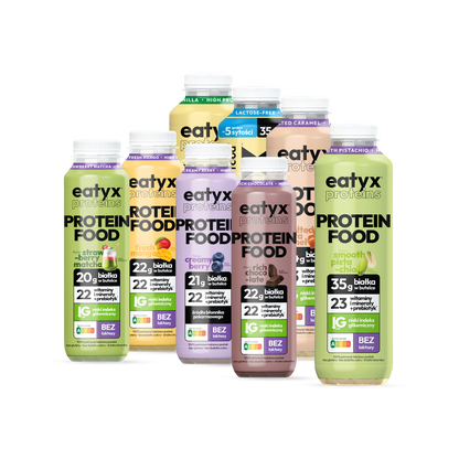 Set of all high-protein liquid meals