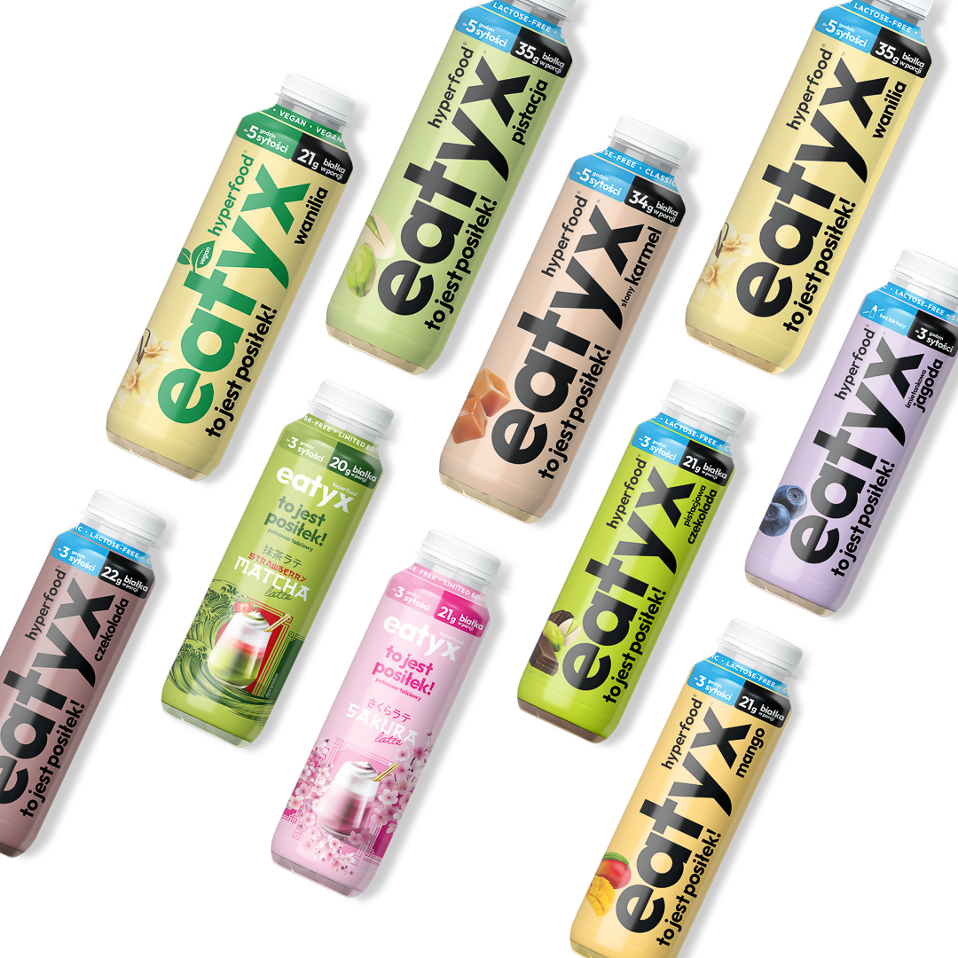Set of all high-protein liquid meals