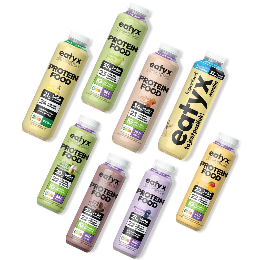 Set of all high-protein liquid meals