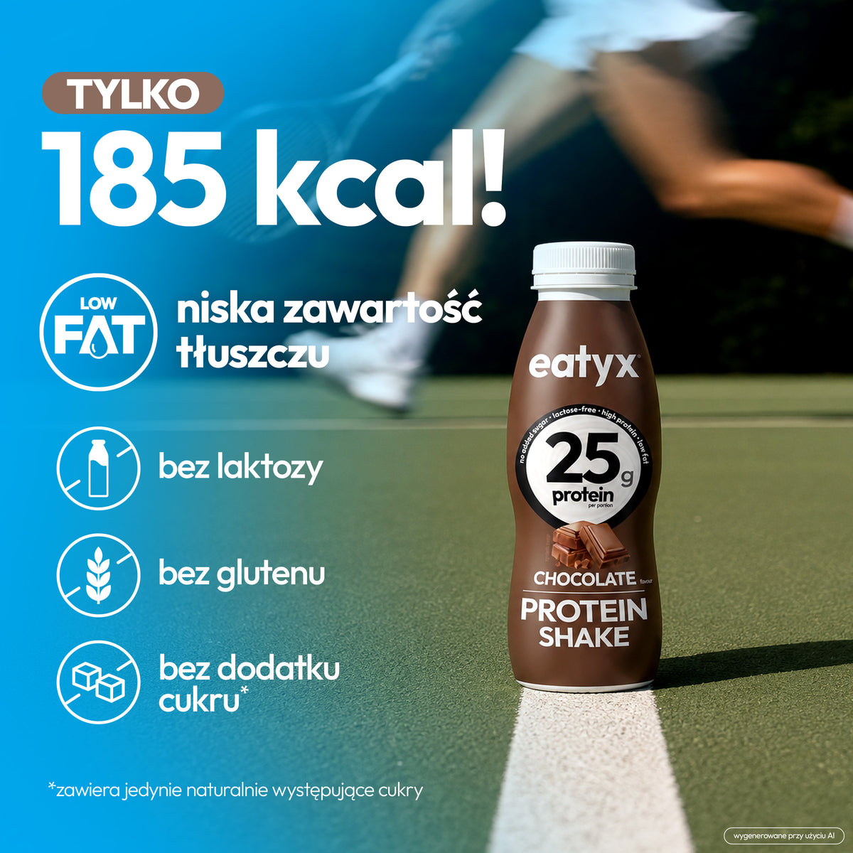 Protein Shake Czekolada 330 ml - bez laktozy