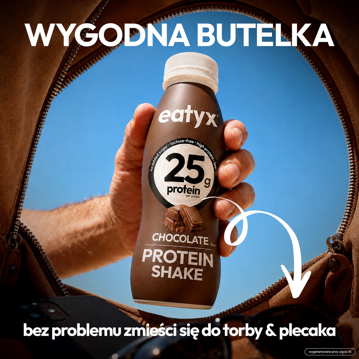 Protein Shake Czekolada 330 ml - bez laktozy