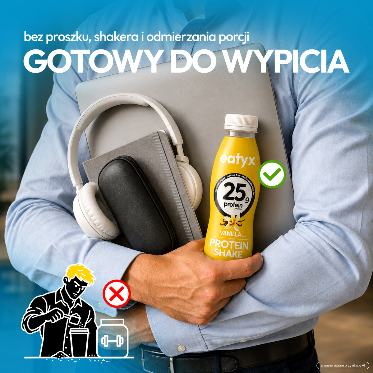 Protein Shake Wanilia 330 ml - bez laktozy