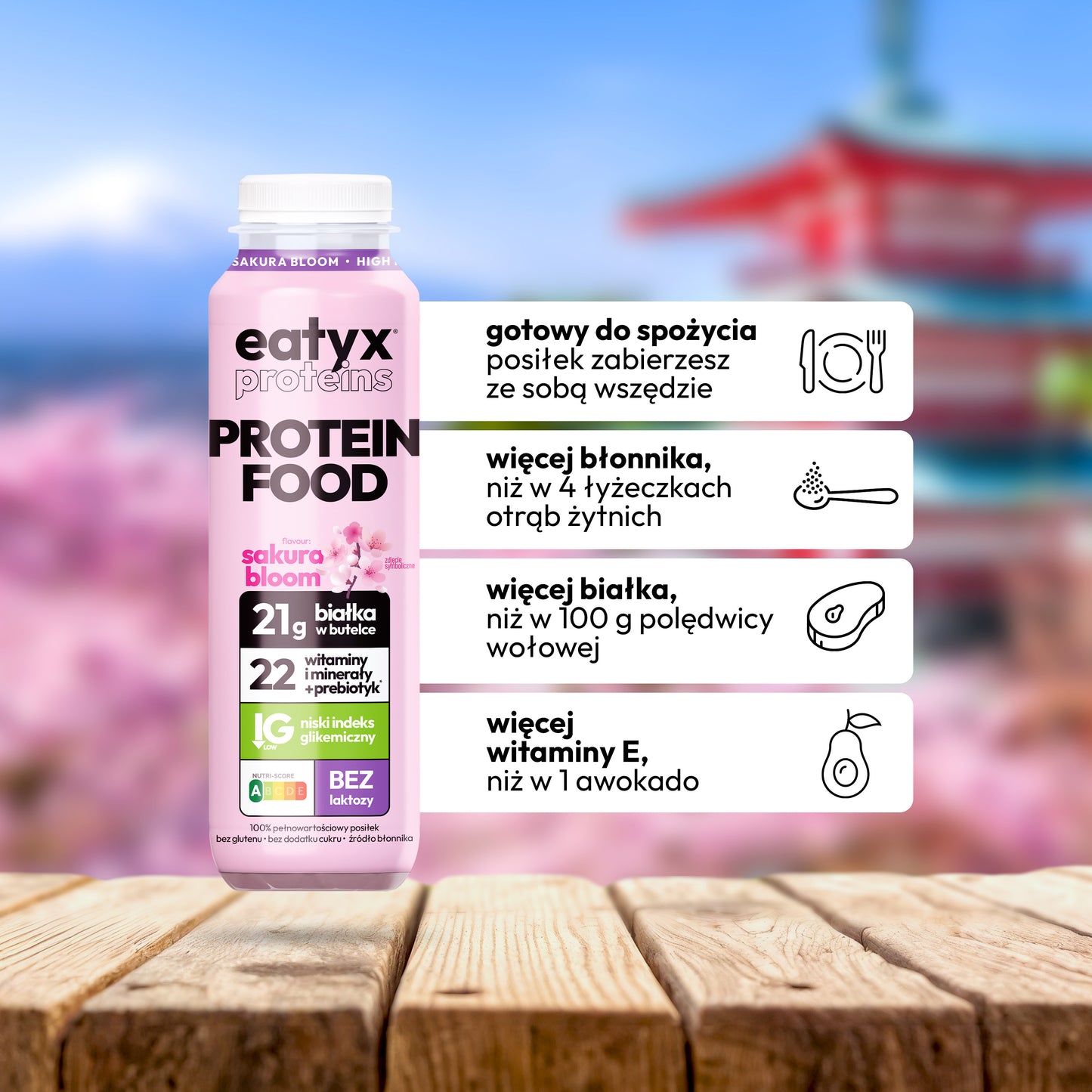 Sakura Latte 300 ml - lactose free