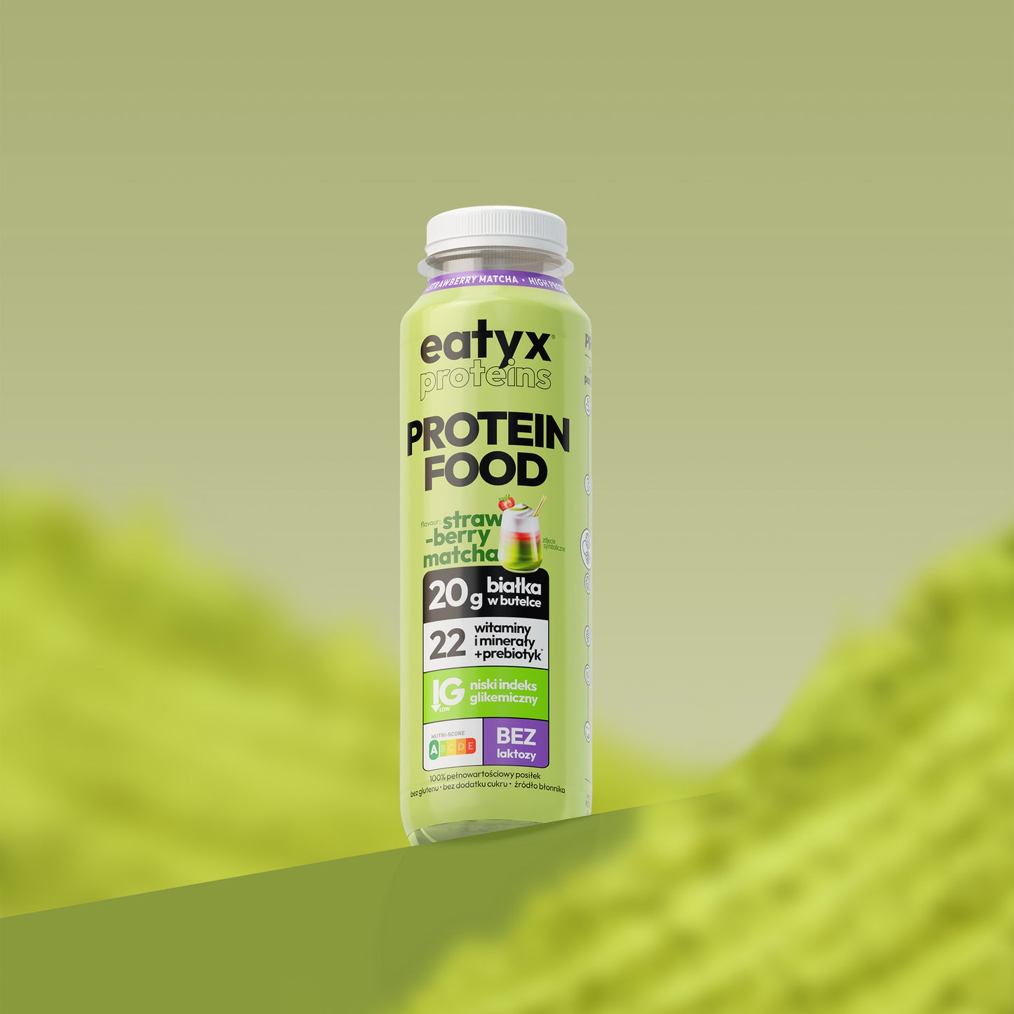 Strawberry Matcha Latte 300 ml - lactose free